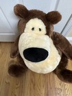 Vtg Gund Jumbo 26  Goober Brown Bear Plush Plush Body Pillow Baby Nursery
