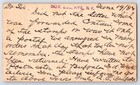  39j9  Postal Card 1884 Rye New York Double Rim   Fancy Cancel