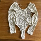 Chelsea And Violet Leotard Xl xxl Cream New With Tag  Long Sleeve 