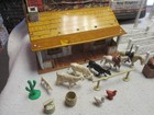 Marx Vintage Complete Roy Rogers Rodeo Ranch Playset W  Tin Lithlo 1950 s Chubby