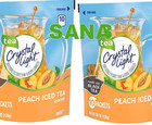 3 Pack - 10ct Crystal Light Peach Iced Tea Powdered Drink Mix  total 30 Packets 