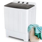 2in1 Portable Washing Machine 30lbs Washer Semi-automatic W  Built-in Drain Pump