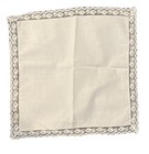 Lot 9 Vintage White Cream Embroidered Lace Cloth Settings And Table Cloth