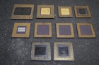 Lot Of   10   11 35 Oz  Intel Pentium Pro And Amd Ceramic Cpus For Gold Recovery