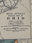 Antique 1937 Map Of Ohio 14   x11   