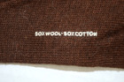 Vintage Socks 50s 60s Beloit Hosiery Brown Wool Cotton Above Ankle 9-10 New