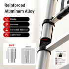 Professional Telescoping Ladder  Aluminum  330lbs Weight Capacity
