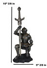The Accolade Kneeling Medieval Knight Excalibur Sword Letter Opener Figurine