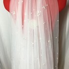 Bridal Veil Wedding Beaded Comb