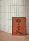 Black Woman With Afro Print  Large  the Shining  Inspired  Original Artwork