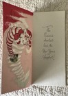 Unused Christmas Santa Jack In The Box Spring Vintage Paper Greeting Card 1950s