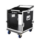 Proreck 10u Space Rack Case With Slant Mixer Top  20   Rackable Depth For Dj