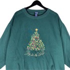 Vintage Christmas Tree  joy To The World  Crewneck
