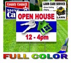 50 Pack - Custom Yard Signs-18x24-full Color Design-double Sided-stakes Optional