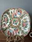 Vintage Chinese Rose Medallion Bowl And Plate Set Decorative Traditional