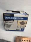 Everbilt Watershield Shower System 4 In  Bronze Square Grid Drain Grate