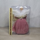 Beautiful Vintage Victorian Lady Christmas Tree Topper Lace Velvet Pink 12 