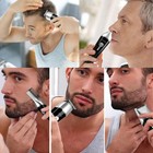 5 In 1 Professional Waterproof Grooming Kit Hair Beard And Nose Trimmer Set New