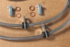 Compete Brake Lines Set For 2001-05 Honda Civic W o Abs Rear Drum Brakes