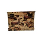 Master Creations Wooden Jewelry Box Violin Roses 2 Drawers Hinged Lid Decoupage