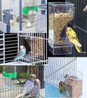 No Mess Bird Feeder Water Dispenser Set  Automatic Parrot Cage Accessories  Acry