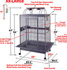 Xx-large 32 x23 x66 h Parrot Cage For Large Macaw Cockatoo African Grey Amazon 