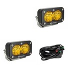 Baja Designs   S2 Sport    Led Lights Pair Amber Wide Cornering W wire Harness