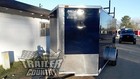 New 2025 6 X12 6 X 12 V Nose Enclosed Cargo Construction Trailer W  Ladder Racks