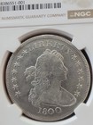 1800 Draped Bust Silver Dollar Heraldic Eagle  1 Ngc Fine Details