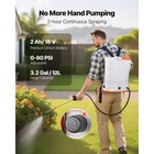 3 2 Gallon Battery Powered Backpack Sprayer 0-90 Psi 2h Runtime For Yard Lawn