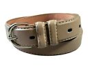 Women s Leather Casual Dress Plain Solid Colors Belt Silver Buckle Ladies New