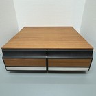 Vintage Vhs Tape Storage Cabinet Faux Wood 1980s Holds 24 Tapes Taiwan Walmart