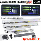 Toauto Dro 1um Linear Scale Digital Readout 2 3 Axis For Bridgeport Mill Lathe