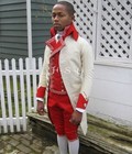 18th Century Military Uniform Jacket Colonial Revolutionary War Coat Off-white