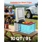 12 Volt Car Refrigerator Portable Fridge Freezer 10qt Camping Compressor Cooler