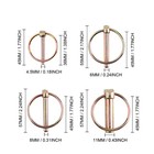50 Pcs Lynch Pin Kit Assortment Farm Tractors 3 Point Hitch Steel Trailer Pins