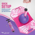 Flybar Pogo Trick Ball Kids Balance Bounce Board Toy Pink Berry Indoor Outdoor