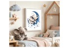 Dulasi 3pcs Nursery Elephant Canvas Wall Art  Baby Room  Unframed Art Prints