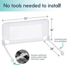 Hiccapop Convertible Crib Bed Rail Fits Most All Toddler Beds  Except Ikea