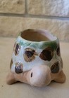 Vintage Ceramic Turtle Planter Small Garden Pot Succulent Holder Home Decor