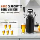 Pressurized Growler Mini Beer Keg Draft Beer Growler Home 64oz 1 89l Brew Black
