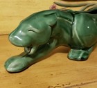 Haeger Large Green Panther Ceramic Planter Art Deco Mid Century 23  Beautiful
