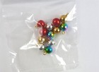  Dollhouse Miniature 12 Christmas Holiday Ornaments Balls  B0658