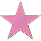 Colored Star Enamel Lapel Pins In Black  Blue  Pink  Red    White - Pack Of 10