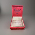 Blackbird Crow Doble Toro 8x7 25x3  Solid Wood Cigar Stash Craft Box Humidor Red