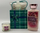 Holiday Cheer Gift Set Shower Gel  Body Lotion   Body Mist  Scented Candle