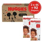 92 Count Huggies Size 7 Diapers  Snug   Dry Baby Diapers  Size 7  41  Lbs    2