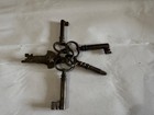 Lot Of Used Vintage Antique Old Skeleton Keys Of Variety Of Sizes   Shapes