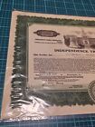Independence Trust Shares 1931 Stock Certificate