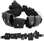 Tactical Police Security Guard Duty Belt With Utility Kit Pouch Holster System